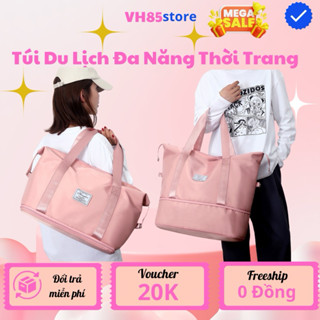  Túi Xách Du Lịch Cỡ Lớn 2 Tầng - Túi Đựng Đồ Đa Năng Nhiều Ngăn Chống Thấm và Có Cài 