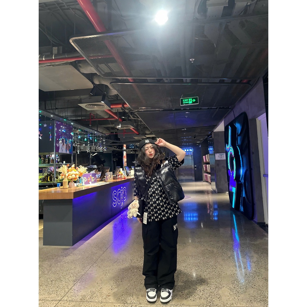 [100% AUTHENTIC - KÈM ẢNH THẬT] Áo Gile MLB Women's Basic Glossy Crop Padded Vest NEW YORK YANKEES