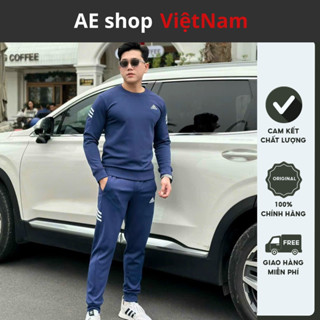 Bộ quần áo thể thao nam Adidas lót lông mùa đông cao cấp .Hàng loại 1 Bộ thu đông nam mặc nhà dài tay dày dặn