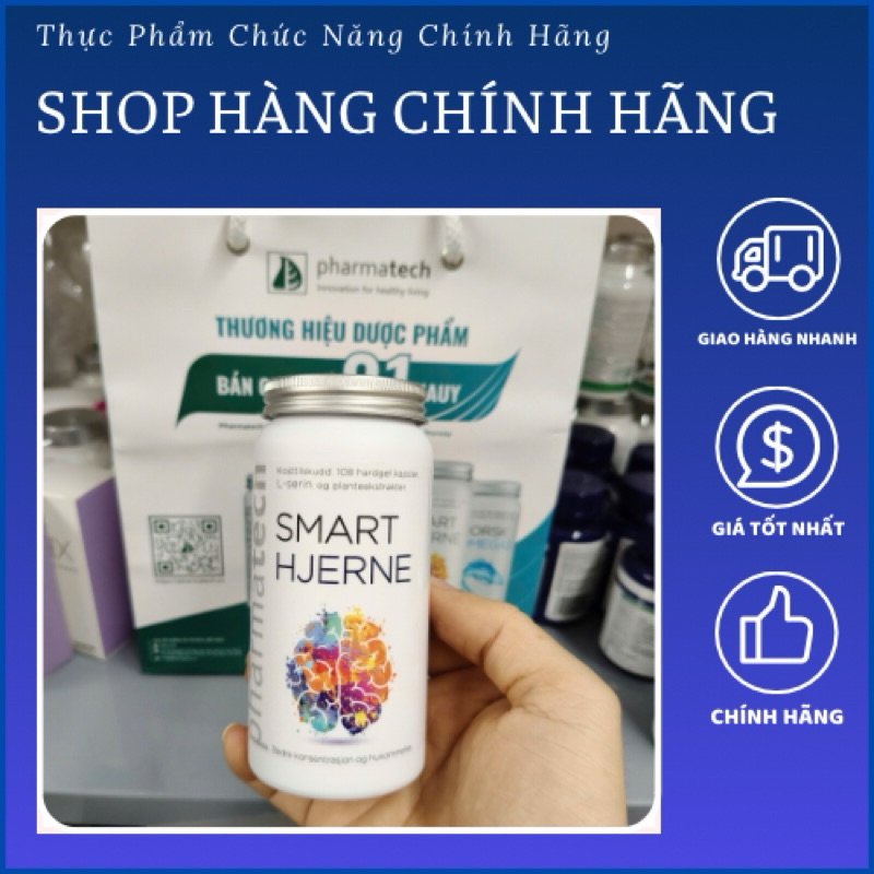 Viên uống Smart Hjerne Pharmatech Hỗ Trợ Tăng Cường Trí Não