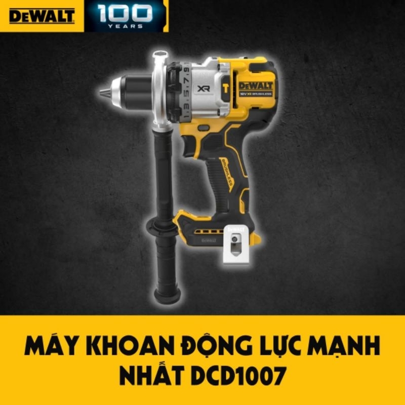 Thân Máy khoan động lực Brushless Pin 18/20v Max Dewalt DCD1007 with the ANTI-ROTATION ( Chưa kèm pi