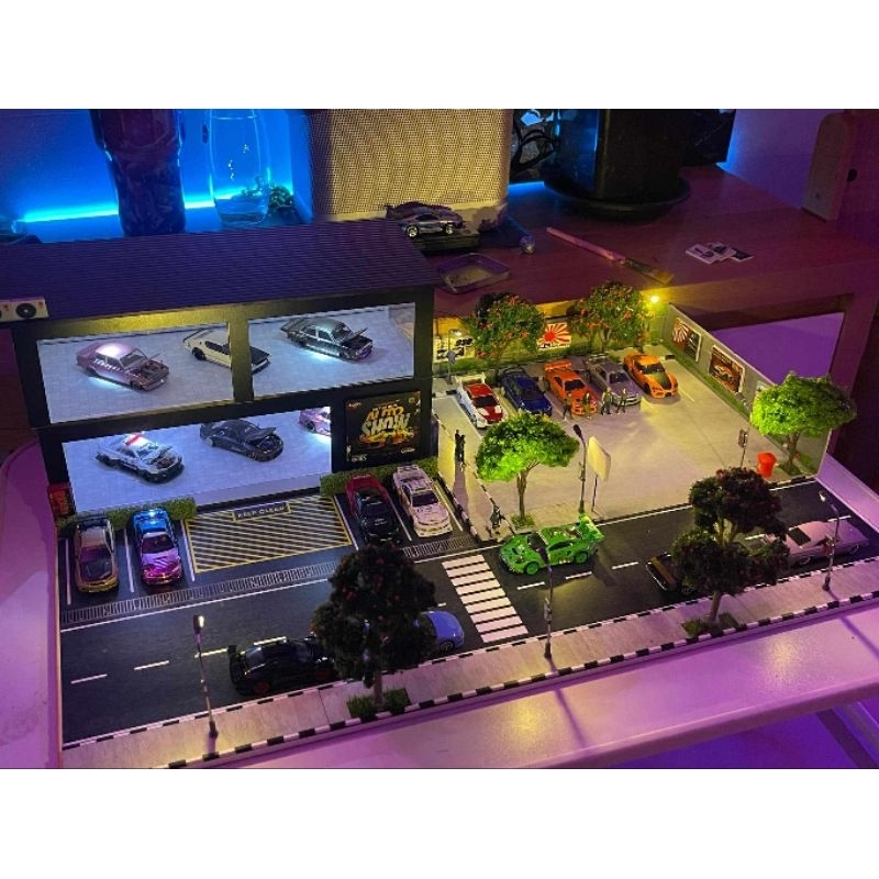 diorama 1:64 - showroom 2 tầng