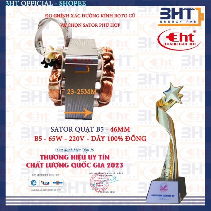 STATOR B5 QUẠT ĐIỆN 220v - 65W