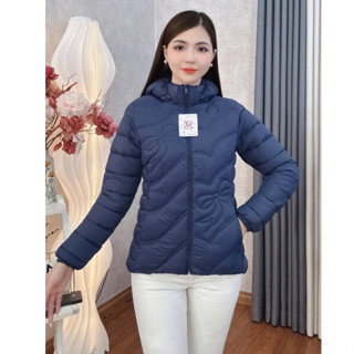 DEAL MỞ BÁN – Áo Phao Nữ Siêu Nhẹ 2 Mặt, Thêu Họa Tiết Nơ, Bông Vi Sinh – QUỲNH BOUTIQUE