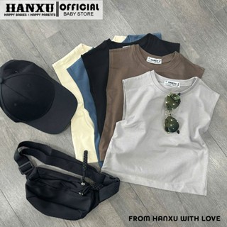 (KHÔNG TĂNG SIZE) Áo Phông Bé Trai Dáng Tanktop Cực Yêu Vải Cotton Chất Lượng Cao, Áo Phông Mùa Hè Bé Trai Hanxu