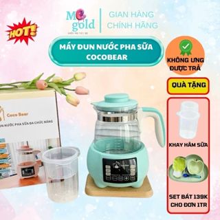  Ấm đun nước pha sữa bình đun nước máy đun nước Coco Bear hâm sữa cho bé TẶNG KÈM KHAY HÂM SỮA 