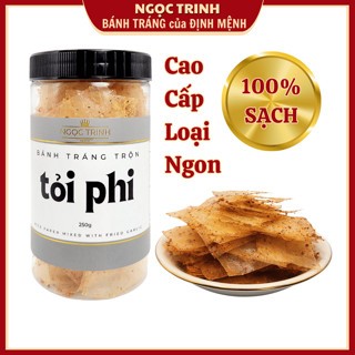 Bánh tráng trộn muối tỏi dùng chay được Bánh Tráng Ngọc Trinh
