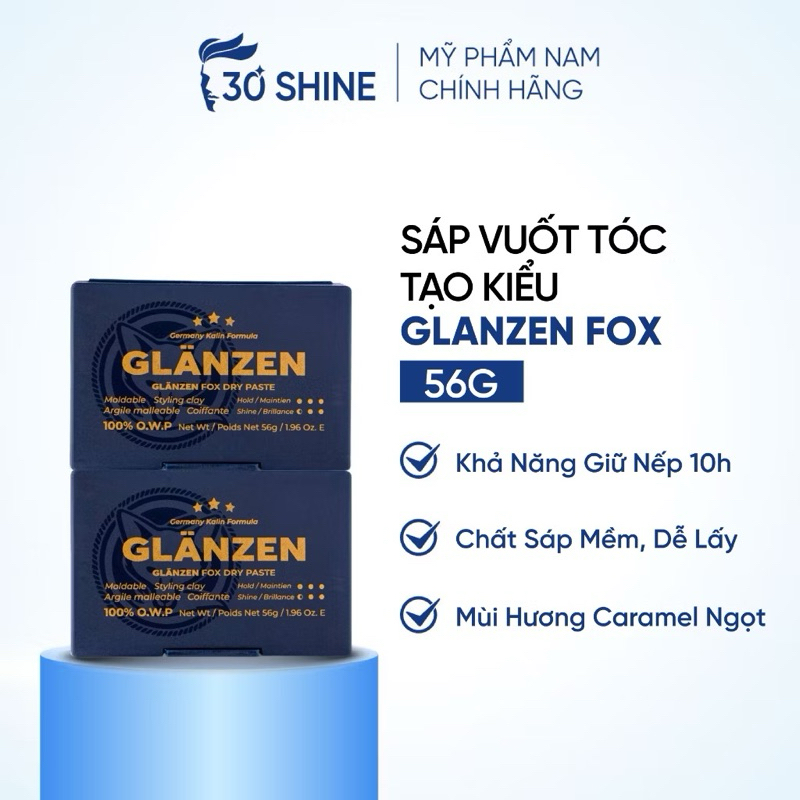 [ XẢ KHO ] Sáp vuốt tóc GLANZEN FOX - Siêu phẩm mới
