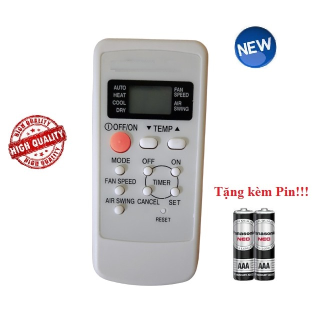 Điều khiển điều hòa Pa_na_so_nic-4 Hàng tốt các dòng CU/CS- 9 12 18000BTU 1 chiều 2 chiều Inverter