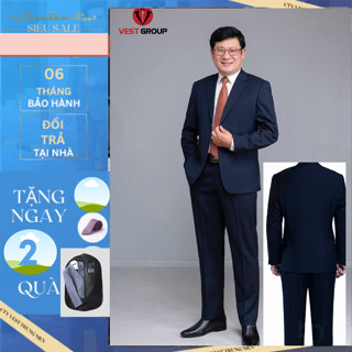 Bộ vest nam trung niên chất liệu tuýt si nhập khẩu ấn độ vest luxury 1975