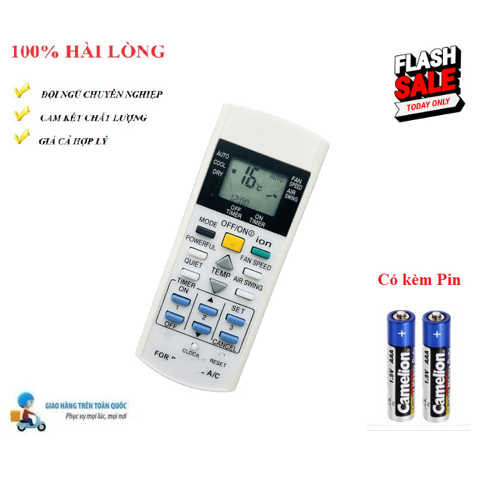 Điều khiển điều hòa Pa_na_so_nic- 8 các dòng CU/CS- 900 12000 18000BTU 1 2 chiều Inverter