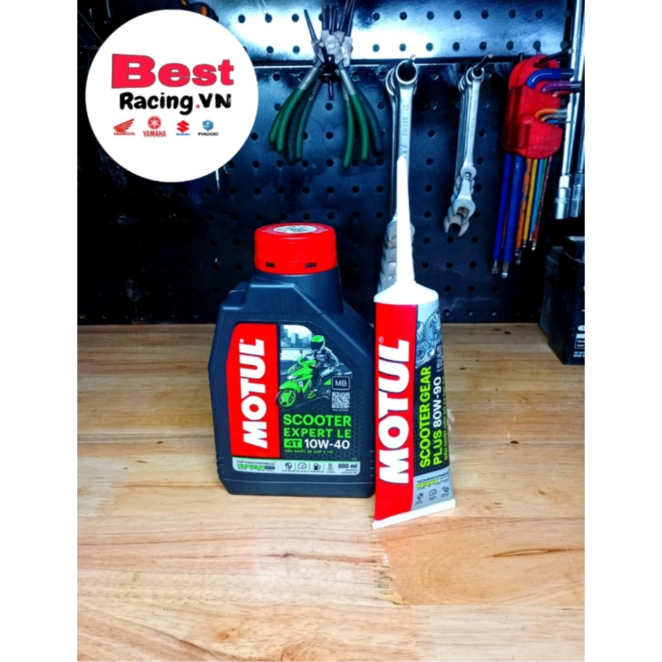 Combo Nhớt tay ga MOTUL Scooter Expert và nhớt hộp số MOTUL