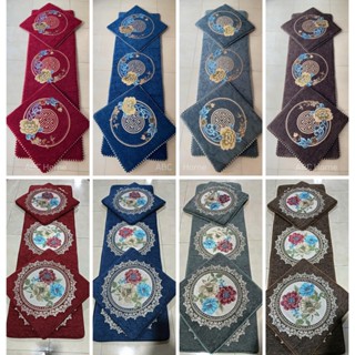 Bộ Nệm ghế sofa, thảm ngồi ghế gỗ Vải Gấm Hoàng gia