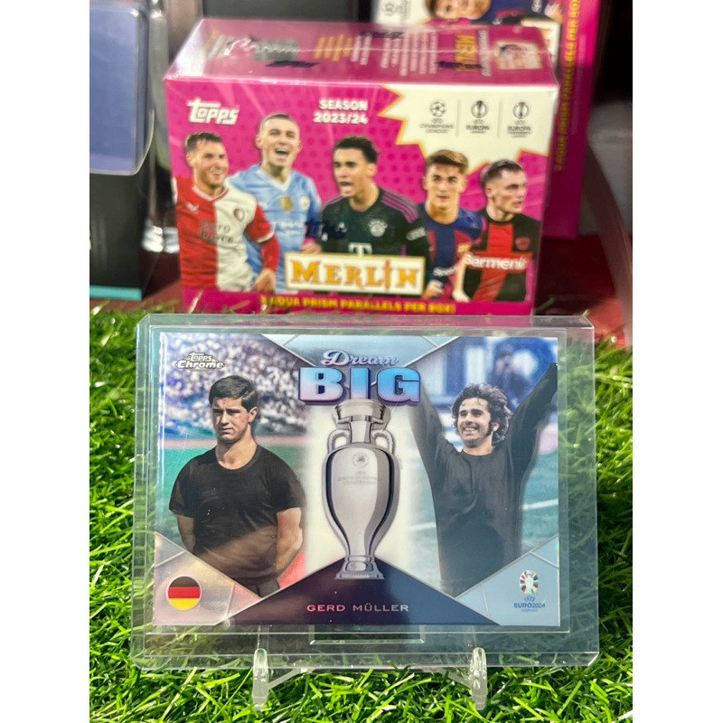 Thẻ bóng đá Gerd Muller Big Dream Topps Chrome Euro 2024