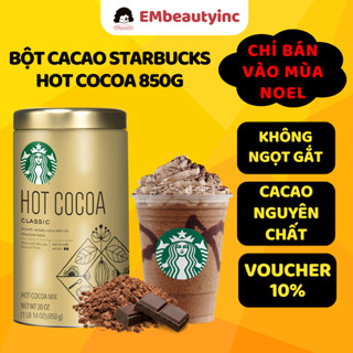 Bột Cacao Starbucks Hot Cocoa Classic Thơm Ngon Đậm Vị Chuẩn Hương Vị Cà Phê Italia - HỘP 850G