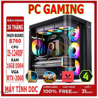 PC GAMING B760 CORE I5-12400F RAM 16GB RTX 2060 Chơi Game Làm Việc