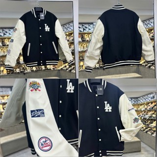 [CHÍNH HÃNG] Áo Khoác NEW ERA LA DODGERS VARSITY THÊU LOGO LA 14397939 * ÁO Bomber Jacket MLB HÀNG CHÍNH HÃNG