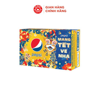 Thùng 24 + 4  lon nước ngọt Pepsi 320ML, bao bì tết