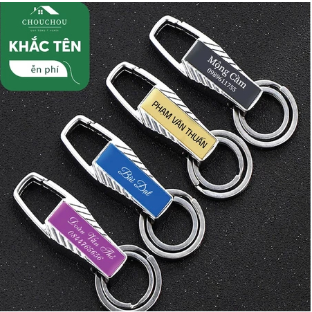 [Miễn Phí Khắc Tên] [Miễn Phí Khắc Tên] Móc Khoá Ô Tô Xe Máy Đa Năng Naubou khắc theo yêu cầu