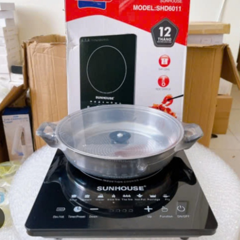 Bếp Từ Đơn Cảm Ứng SUNHOUSE Công Suất 2200W Cao Cấp Tiết Kiệm Điện