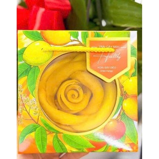 Xoài xếp hoa hồng mẫu hộp tết 400g kèm túi xách