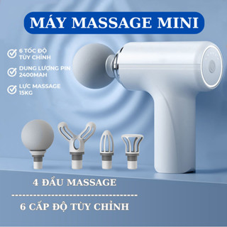 Máy Massage Cầm Tay Mini  Máy Đấm Lưng  Massage  Cổ Vai Gáy Máy  4 Đầu 6 Chế Độ