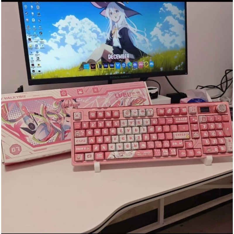 Bàn Phím Cơ Fullsize WIBU Valkyrie VK99 tích hợp núm và màn hình | BigBuy360 - bigbuy360.vn