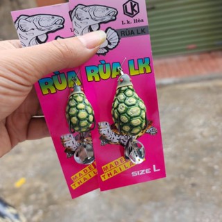 mồi câu lure rùa lk có 2 size : 3cm -7g và 4 cm -13g. có 3 màu tuỳ chọn,