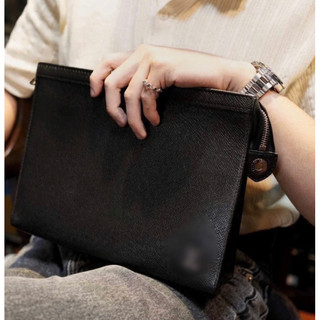  Clutch ví cầm tay kẹp nách nam túi nam da thật màu đen sang trọng size 26cm siêu cấp 