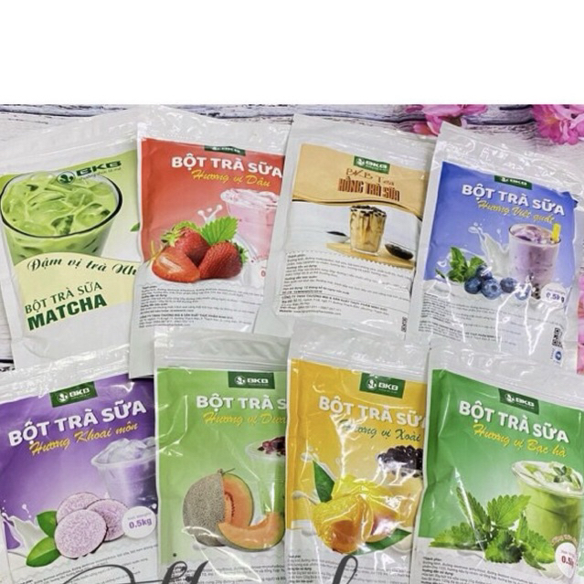 Bột trà sữa pha sẵn BKB chia 100g các vị