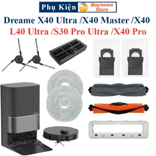 Phụ Kiện Thay Thế Robot Dreame X40 Ultra, X40 Master, L40 Ultra, S30 Pro Ultra, X40 Pro, X40/ Chổi Lăn, Chổi Cạnh...