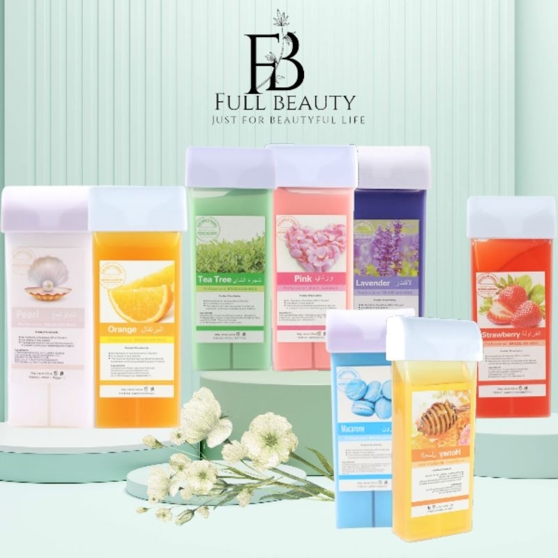 Sáp Wax Lông Con Lăn Full Beauty. Thanh Sáp Wax 100g Tặng kèm giấy wax