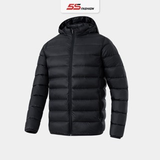 Áo Phao Nam Lông Vũ 5S FASHION Mũ Tháo Được, Nhẹ, Ấm Thiết Kế Basic Dễ Mặc APH24023