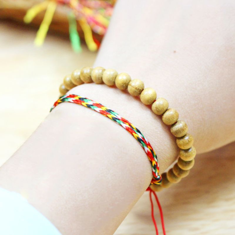 Vòng dâu tằm cho trẻ em và người lớn, vòng tay chỉ đỏ, vòng tay chỉ đỏ gỗ dâu, vòng chỉ đỏ dâu tằm