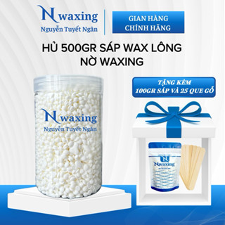 [CHE TÊN] HỦ 500GR Sáp Wax Lông Nóng Coconut Cao Cấp thơm mùi dừa tặng kèm 100gr sáp