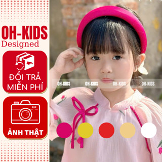 Mấn đội đầu phụ kiện áo dài cách tân bé gái và người lớn băng đô cài tóc bờm lụa OH KIDS