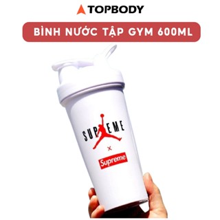Bình Nước Tập Gym 600ml Cao Cấp Thể Thao Bóng Đá Đạp Xe- Chính Hãng TopBody BNGYM03