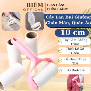 Cây Lăn Bụi Làm Sạch Quần Áo Ga Giường Sofa - Lông Động Vật Sợi Vải Đồ Da Siêu Dính RIEM