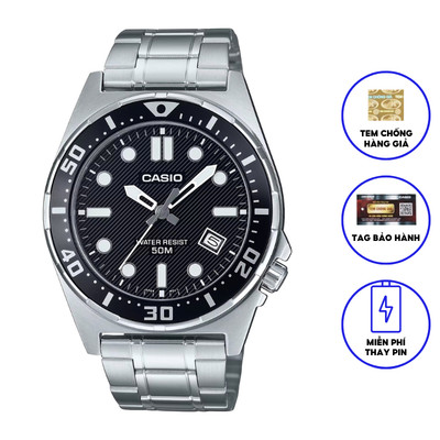 Đồng Hồ Casio Nam Dây Kim Loại MTD-135D-1A Chính Hãng