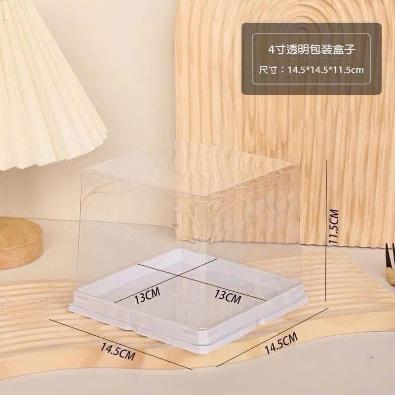 Set 10 hộp nhựa PET W590 sz 14,5x14,5 cao11,5