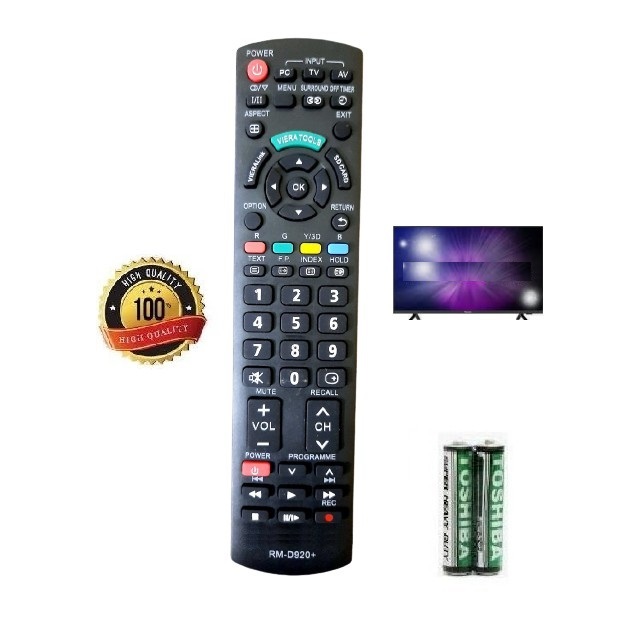 Điều khiển tivi Pa_na_so_nic-1 các dòng tivi Pa_na_so_nic LCD/LED Smart- Hàng tốt Tặng Pin