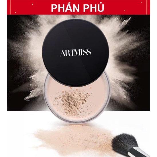 Phấn Phủ Dạng Bột Kiềm Dầu Artmiss sẵn 2 tone