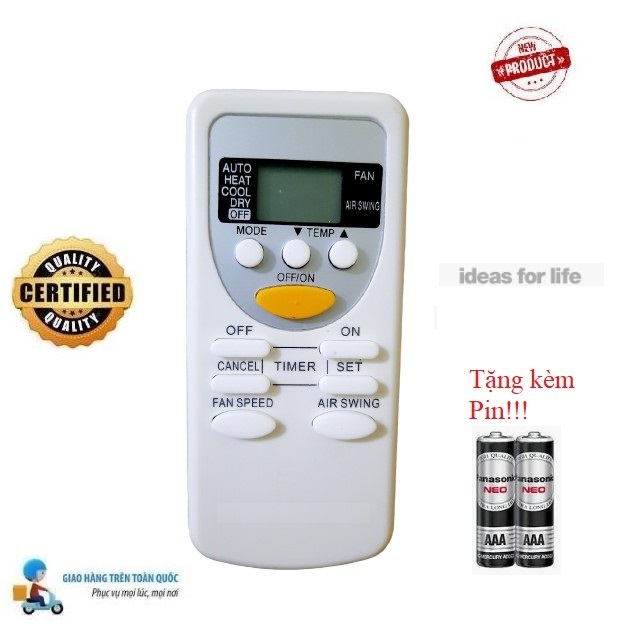 Điều khiển điều hòa Pa_na_so_nic-3 các dòng 1 chiều 2 chiều Inverter- Hàng tốt