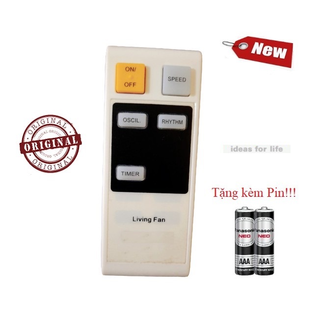 Điều khiển quạt cây, treo tường Pa_na_so_nic – Hàng mới XỊN 100% Tặng kèm Pin