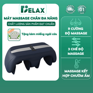 Máy Massage Chân DELAX Đa Năng, Massage Bắp Chân Đùi, 3 Chế Độ Nén Khí 3D, Chườm Nóng Giảm Đau MSC04