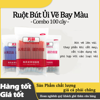 RUỘT BÚT -  BÚT ỦI VẼ VẢI BAY MÀU WENXIN  Combo 100 cây/1 bịch