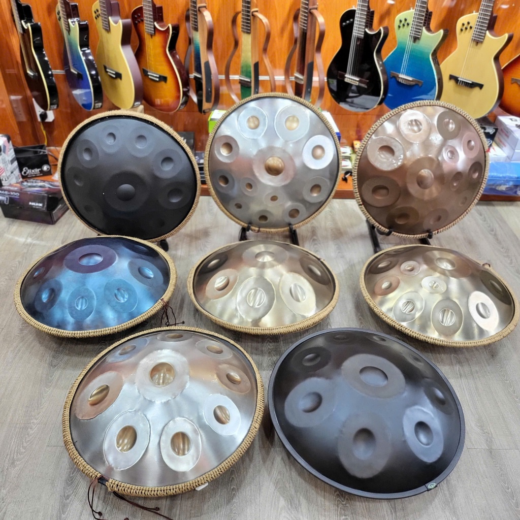 Trống thép Handpan 9,10, 12 và 14 nốt oval/ Hangdrum nhạc cụ thiền