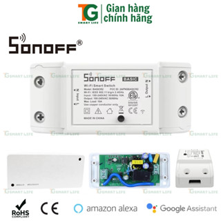  Công Tắc Wifi Sonoff Basic R4 Thông Minh Điều Khiển Bất Tắt Thiết Bị Từ Xa Hẹn Giờ Trên Điện Thoại 
