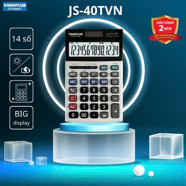 Máy tính tiền JS-40TVN Để Bàn Tiện Lợi, Bảo Hành 2 Năm tặng móc khóa