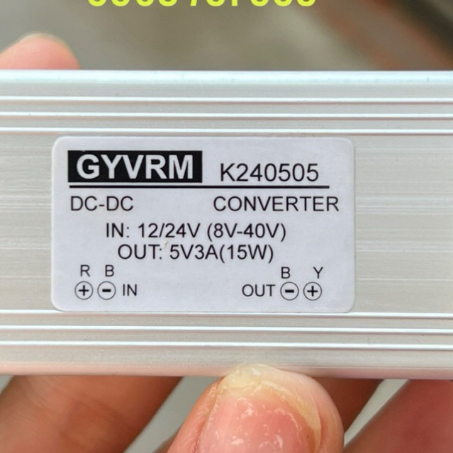 Bộ chuyển đổi nguồn 12V xuống 5V 3A loại xịn